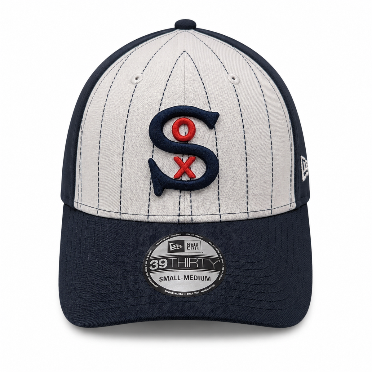 Chicago White Sox New Era 1930 Classic Navy/White Pinstripe 39THIRTY Flex Fit Hat