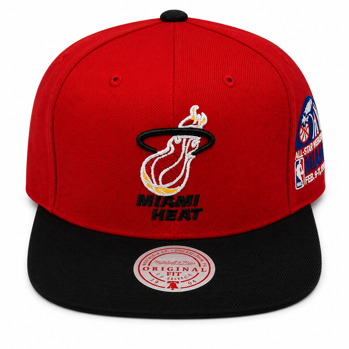 Men's Miami Heat Mitchell & Ness NBA All Star Color HWC Snapback Hat