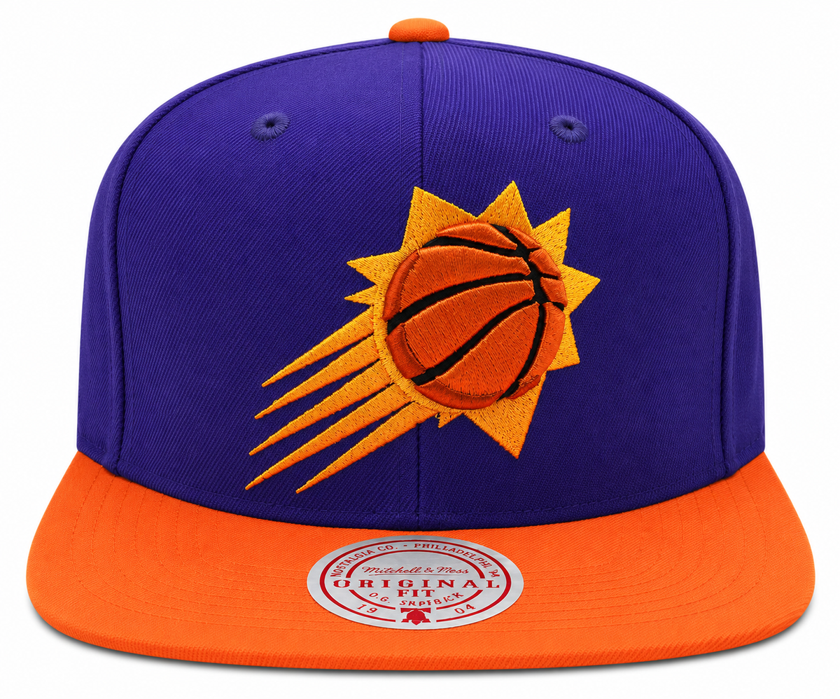 Men's Mitchell & Ness Phoenix Suns Basic Core Purple/Orange Adjustable Snapback Hat