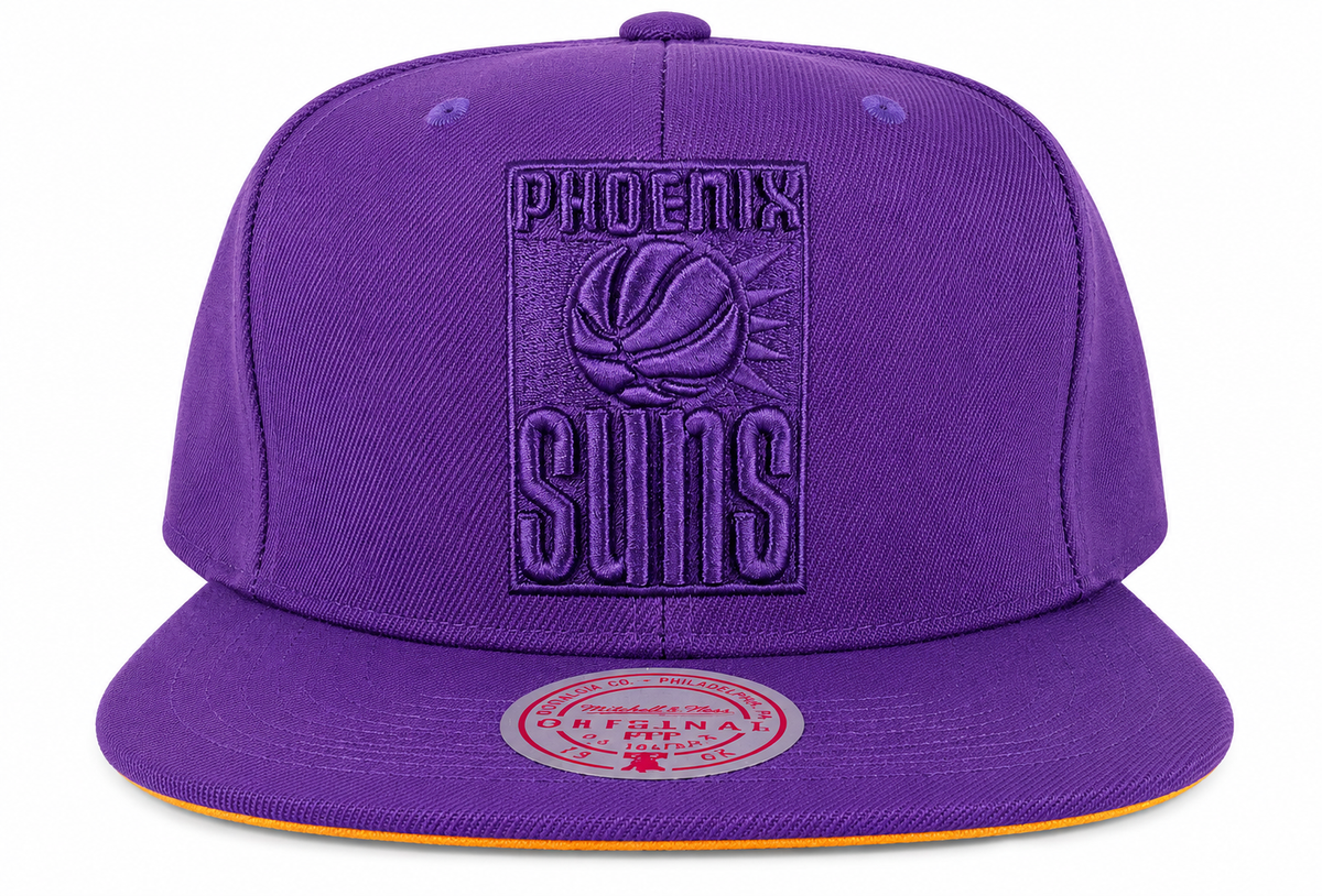 Phoenix Suns Mitchell & Ness Tonal Eclipse Snapback Hat- Purple