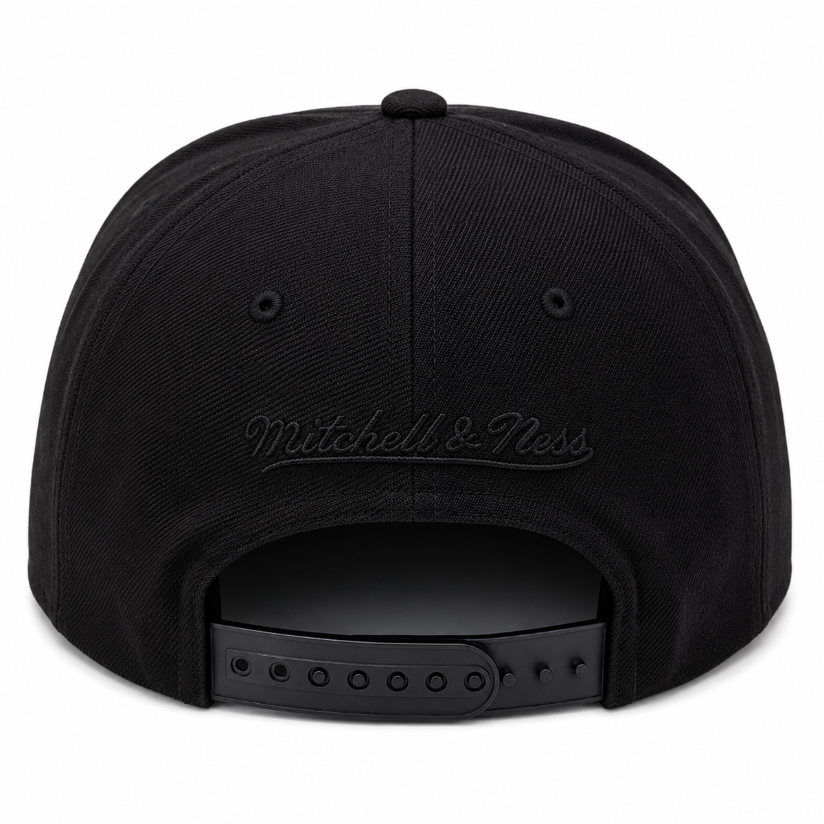 Toronto Raptors Mitchell & Ness Tonal Black Pink Moon Snapback Hat