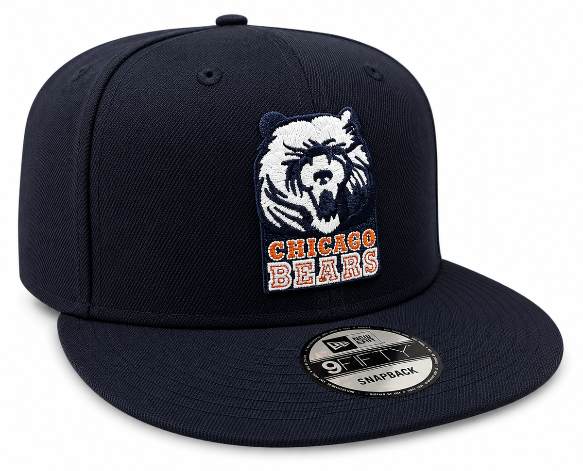 Chicago Bears New Era Gridiron Classics 1990 Navy 9FIFTY Adjustable Snapback Hat