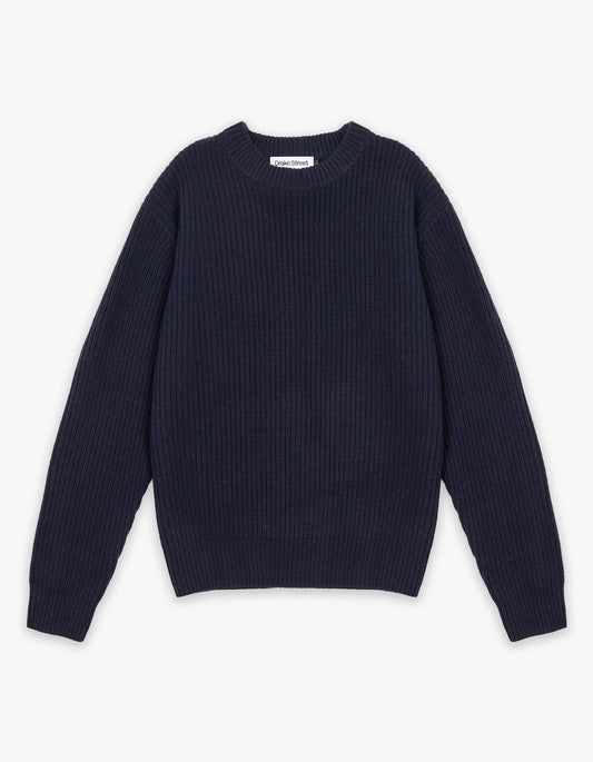 Elroy Crew Knit - Navy