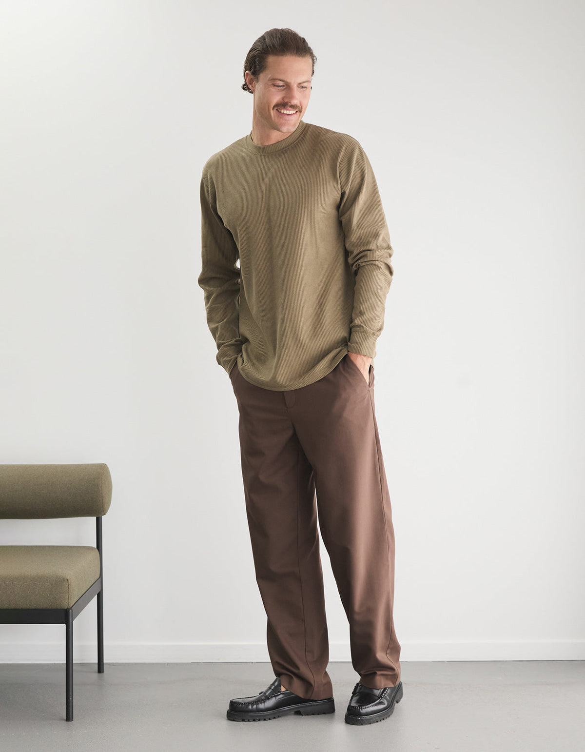 Prescott Waffle - Khaki