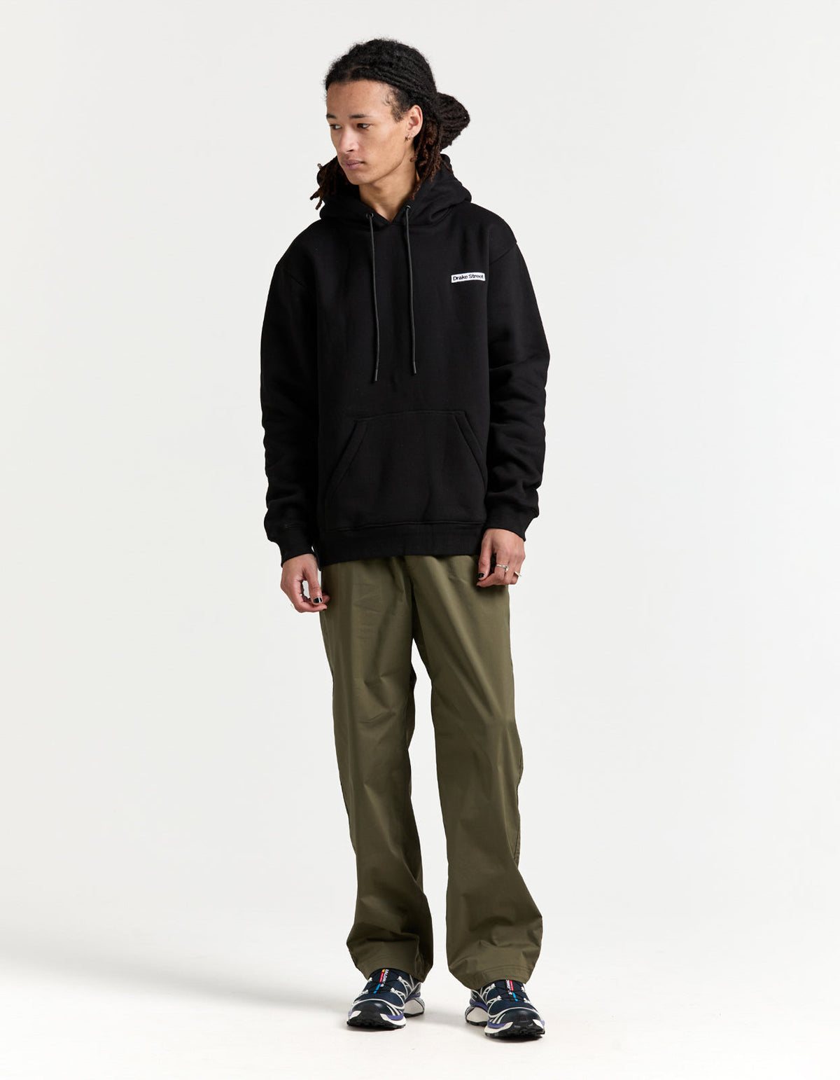 Crossman Hooded Pullover - Black