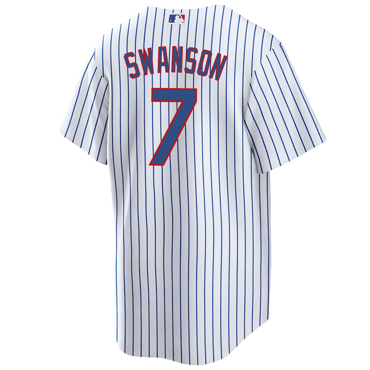 NIKE Youth Dansby Swanson Chicago Cubs White Home Premium Stitch Replica Jersey