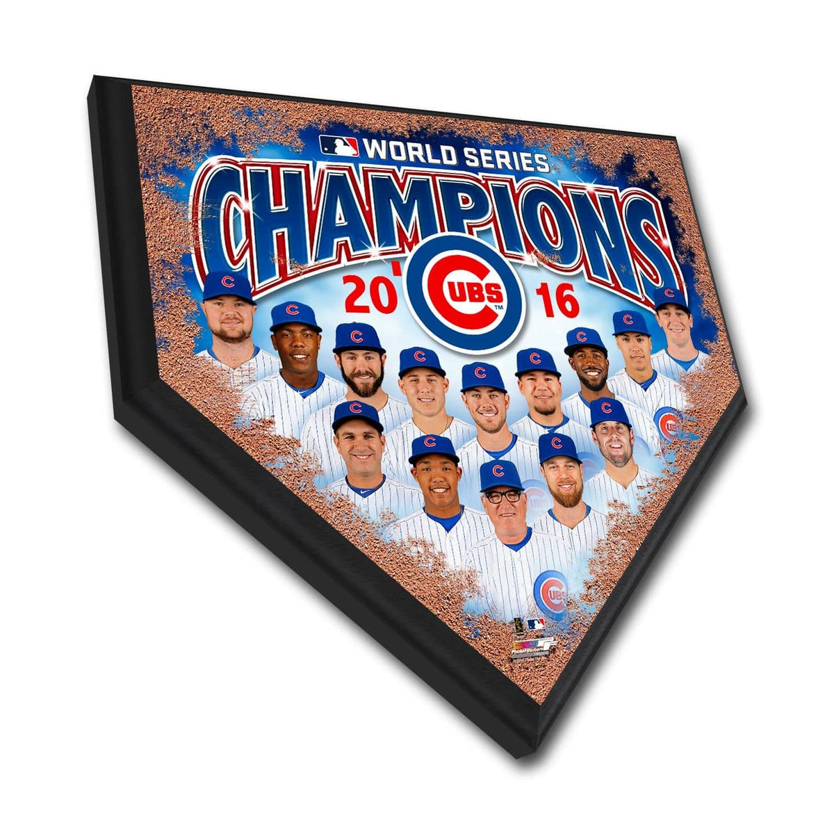 Chicago Cubs 2016 World Series Champions Home Plate Plaque