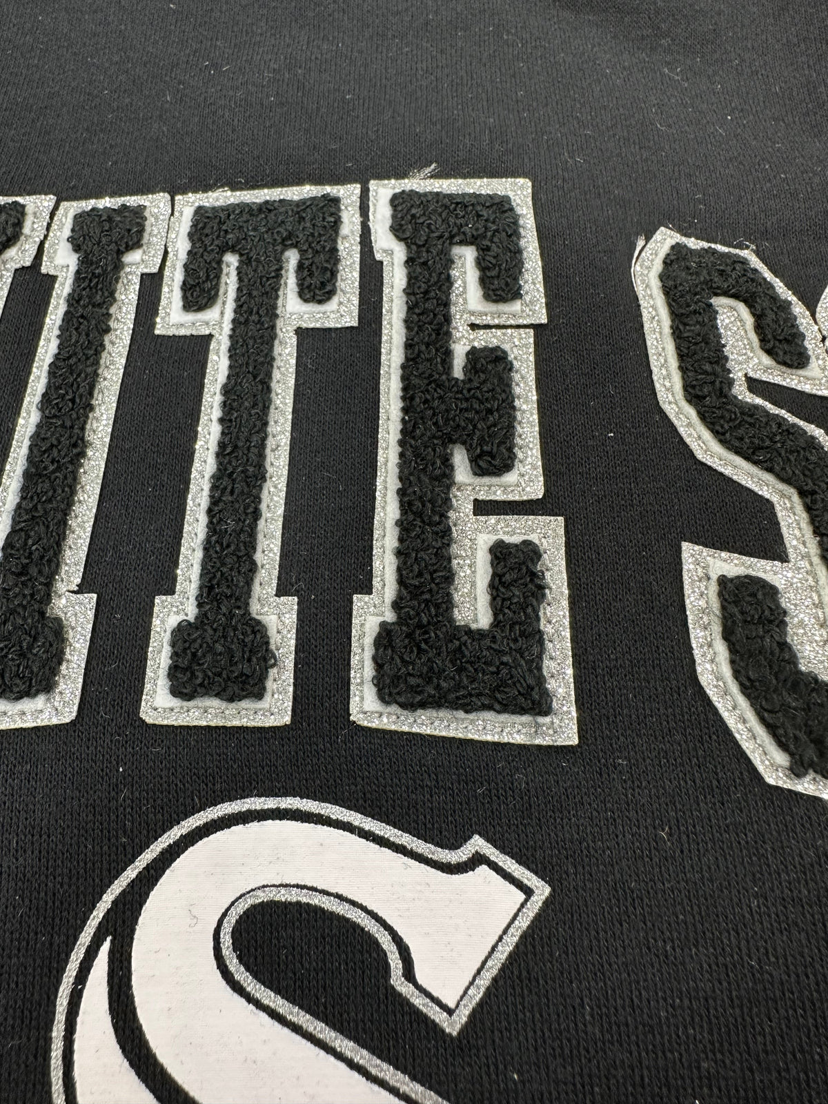 Women's Chicago White Sox Black Team Pride Crewneck Sweatshirt
