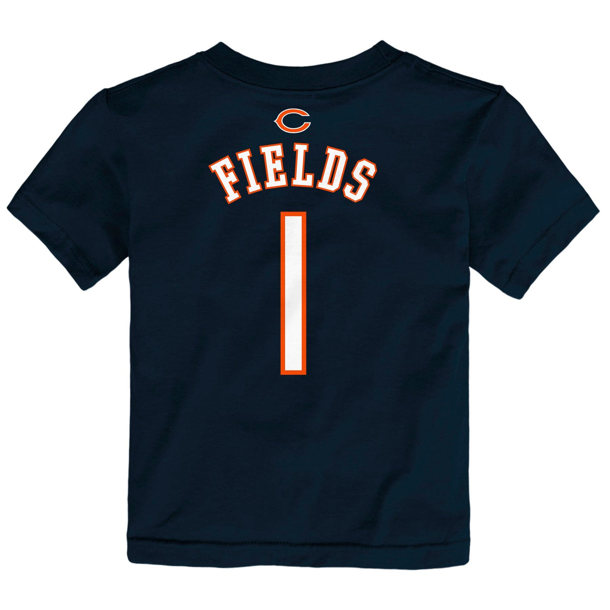 Kids Justin Fields Chicago Bears Navy Mainliner Name And Number Shirt
