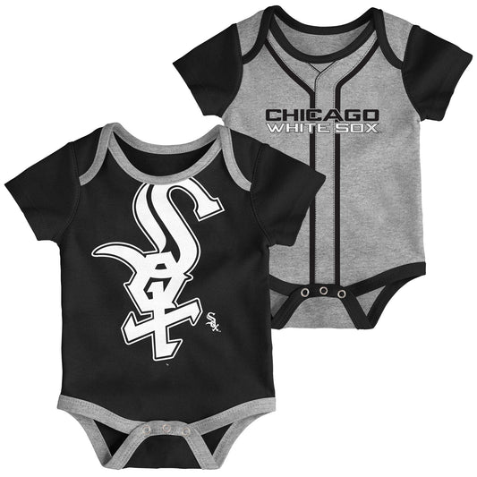 Infant MLB Chicago White Sox Double Short Sleeve 2 Pack Creeper Set