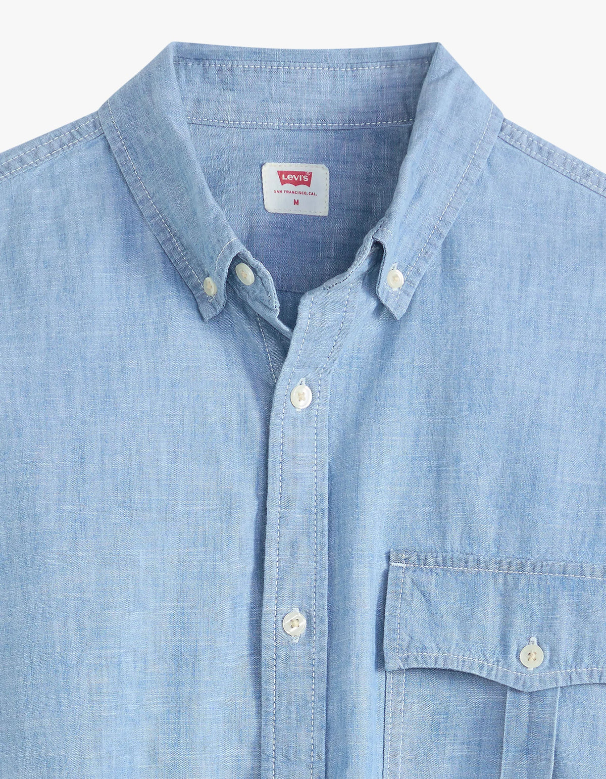 Zandt L/S Cropped Shirt - Charlie Light Chambray