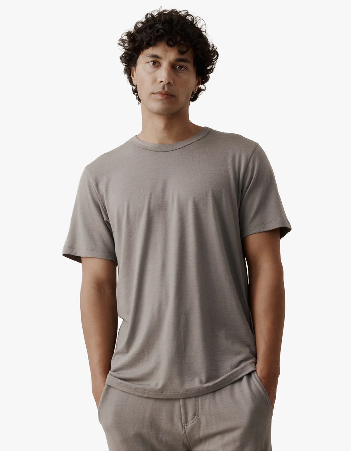 Mens Foundation Merino Tee - Ash