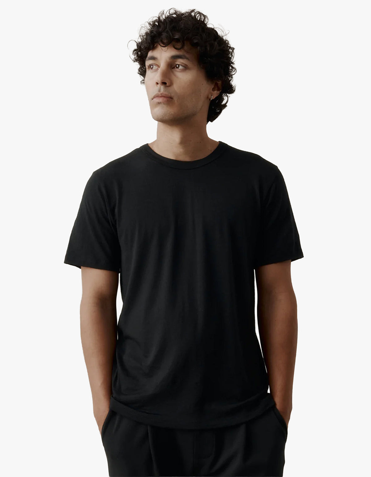 Mens Foundation Merino Tee - Black