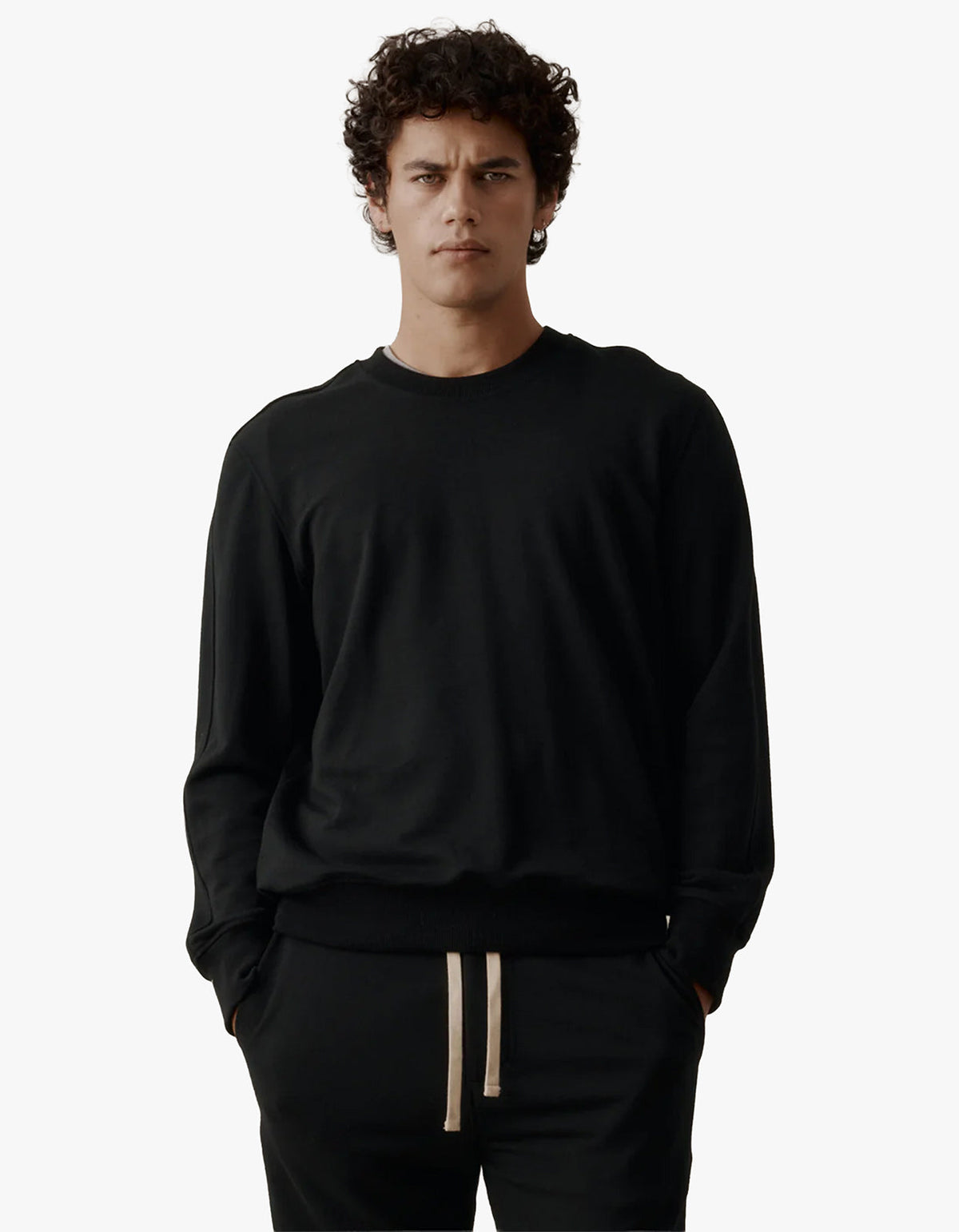 Mens Foundation Merino Sweatshirt - Black