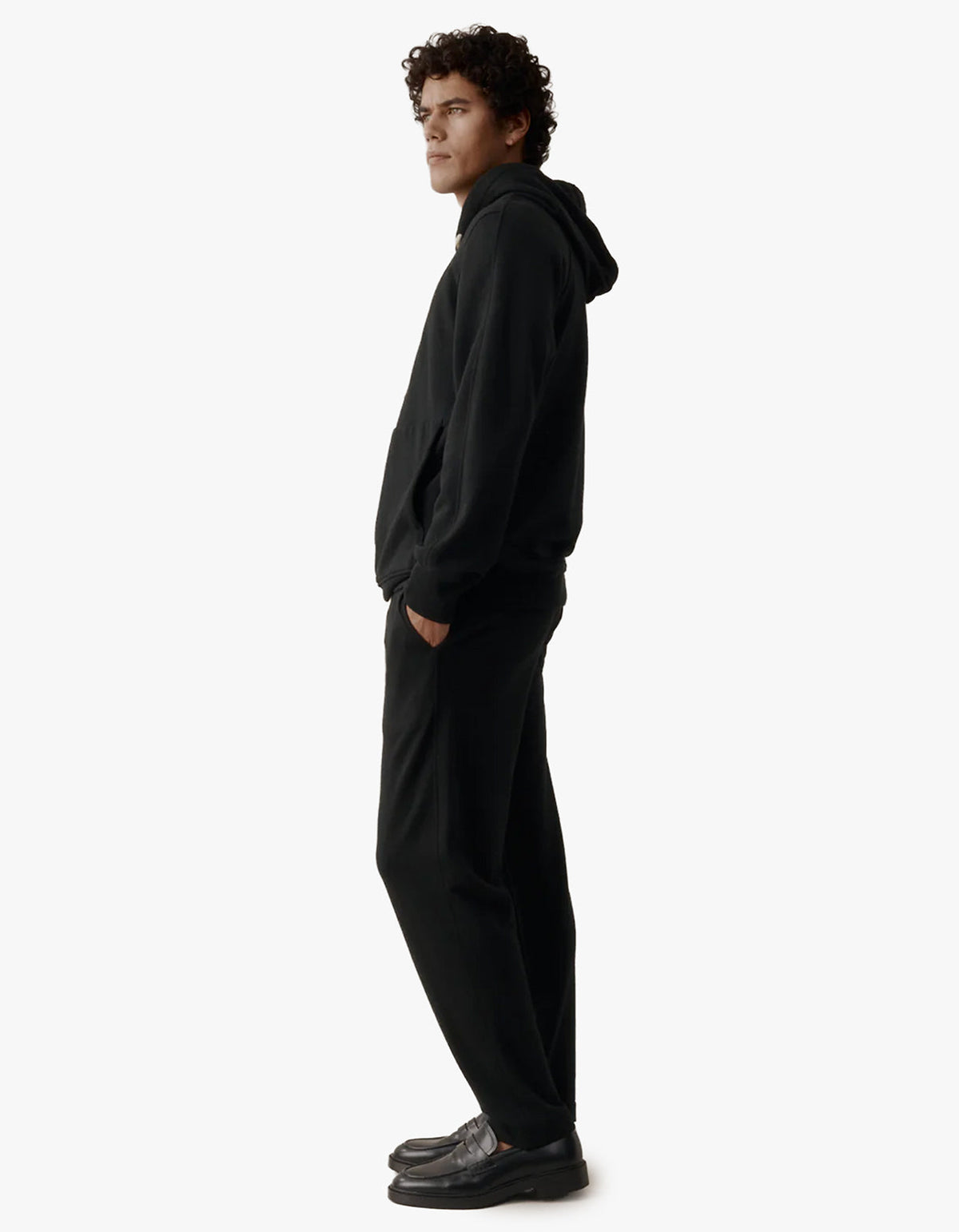Mens Foundation Merino Hoodie - Black