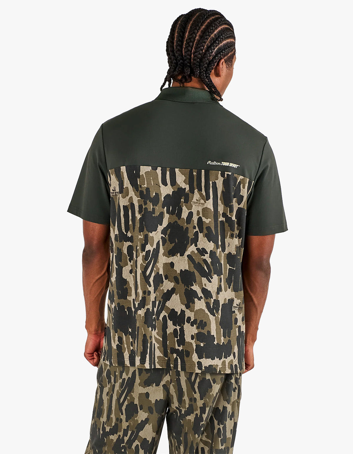 Tour Divot Camo Polo - Bark Camo