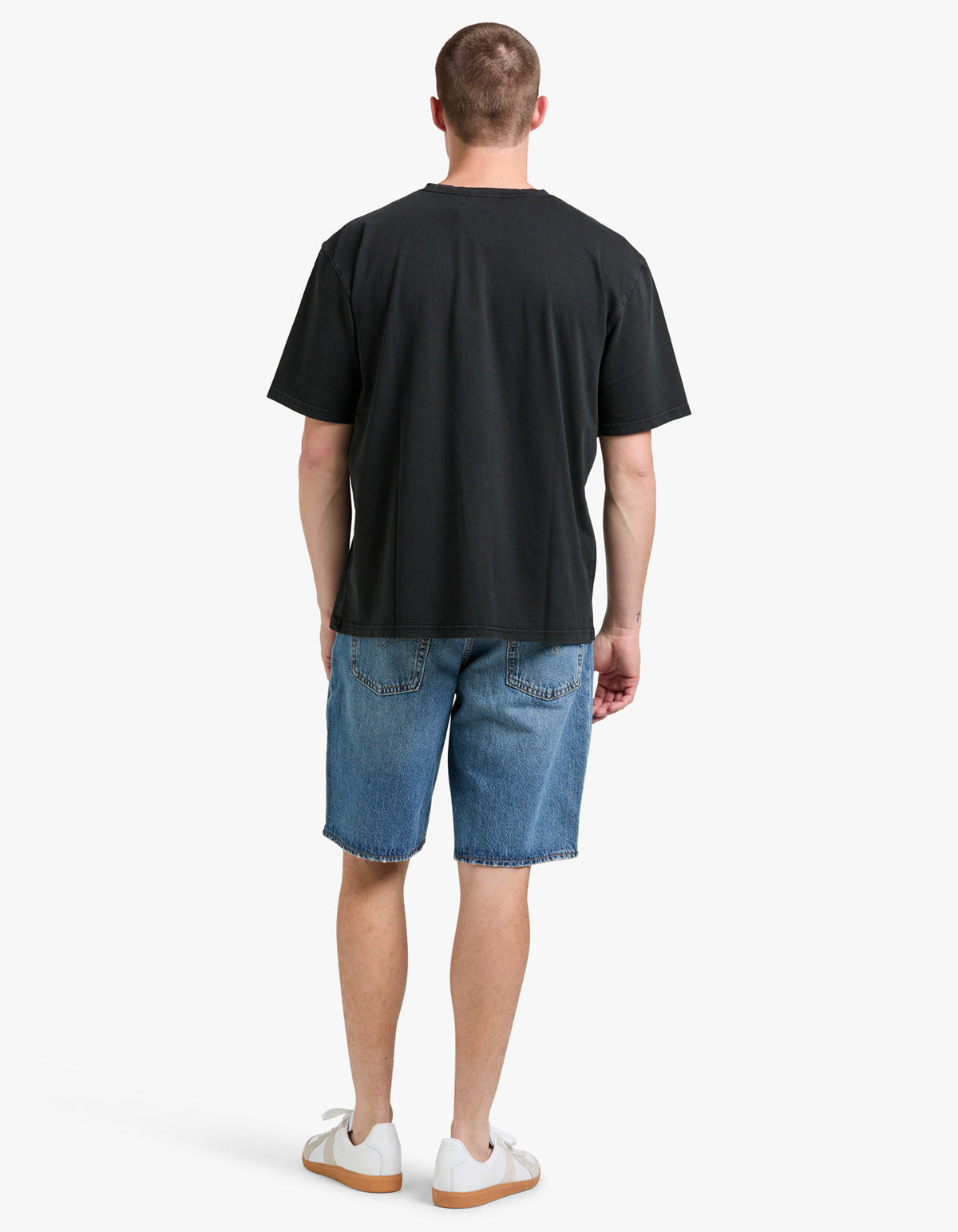 Boxy Serif Tee - Black