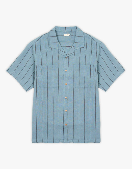 Linen Stripe Shirt - Blue Multi