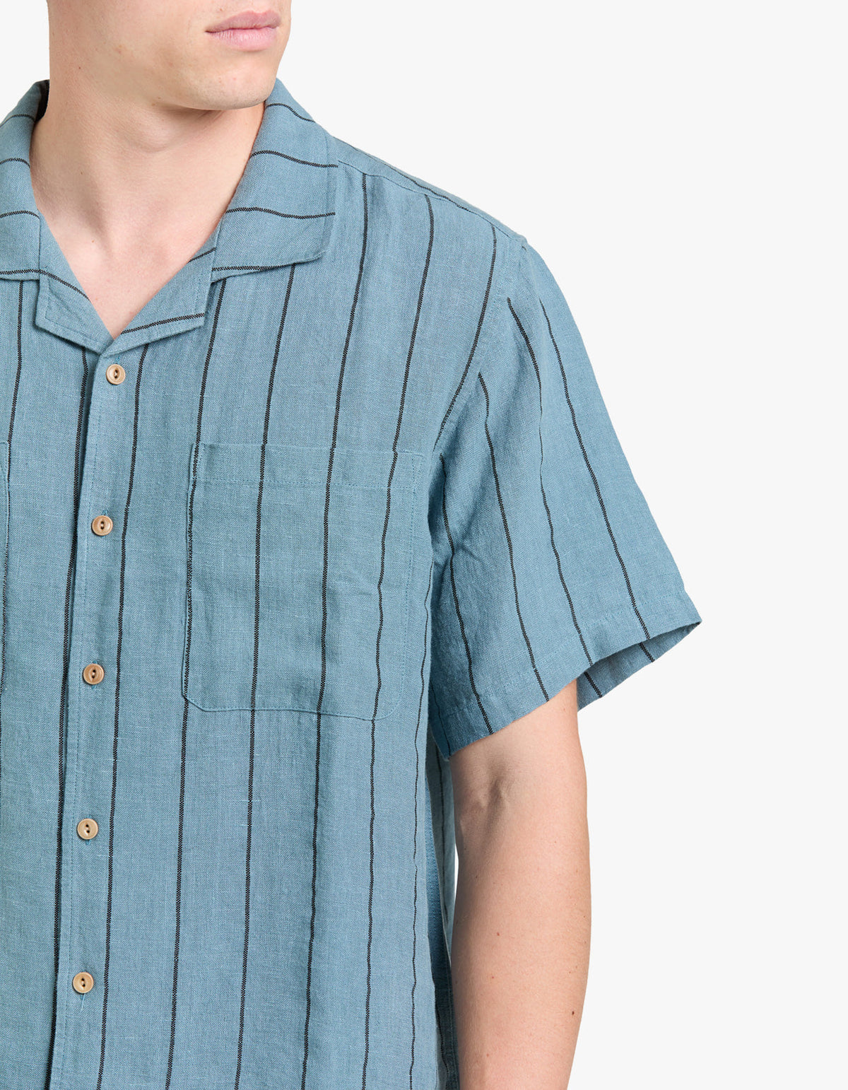 Linen Stripe Shirt - Blue Multi