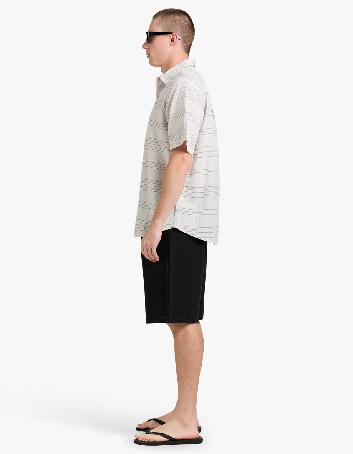 Hemp Shirt - White Multi