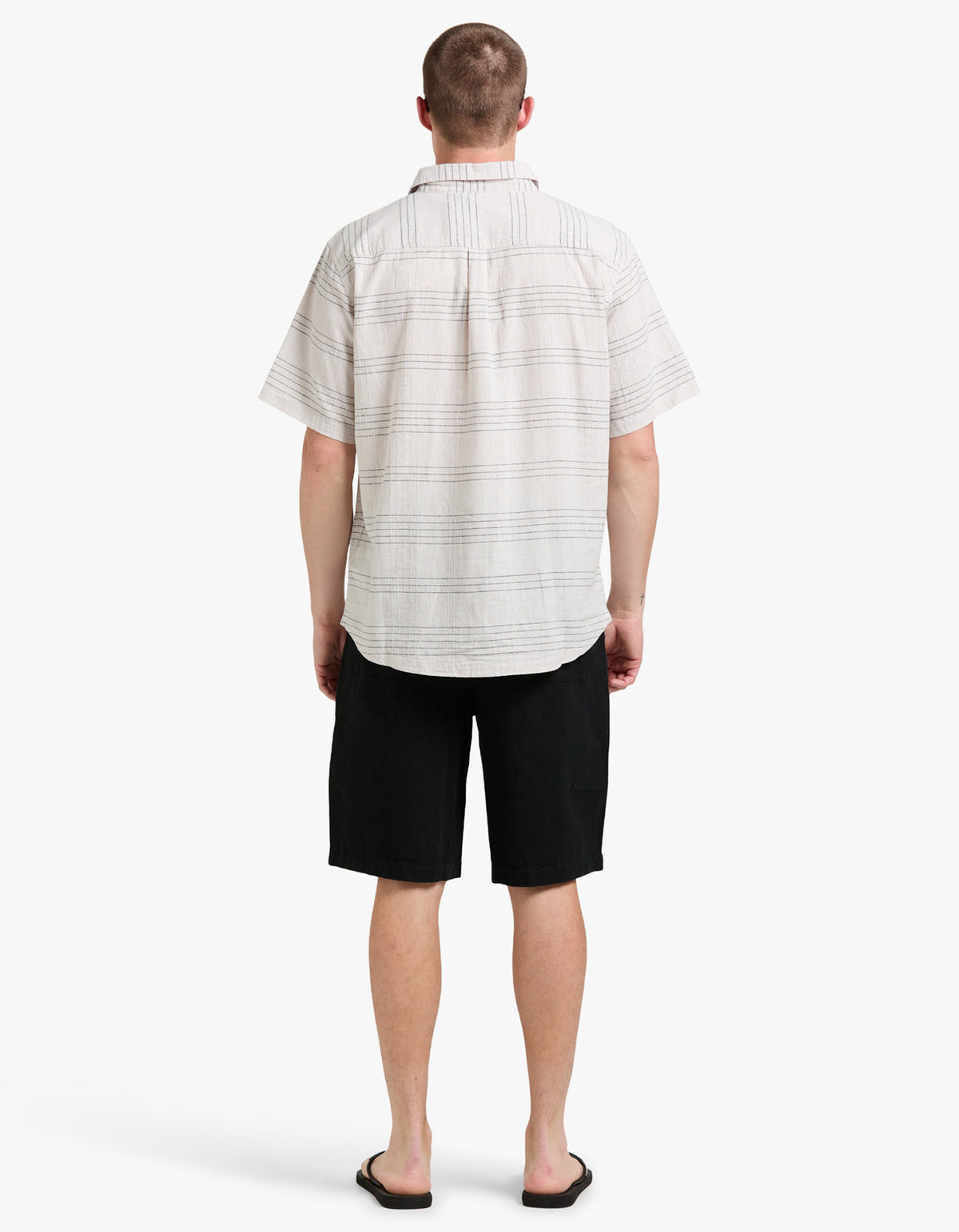 Hemp Shirt - White Multi