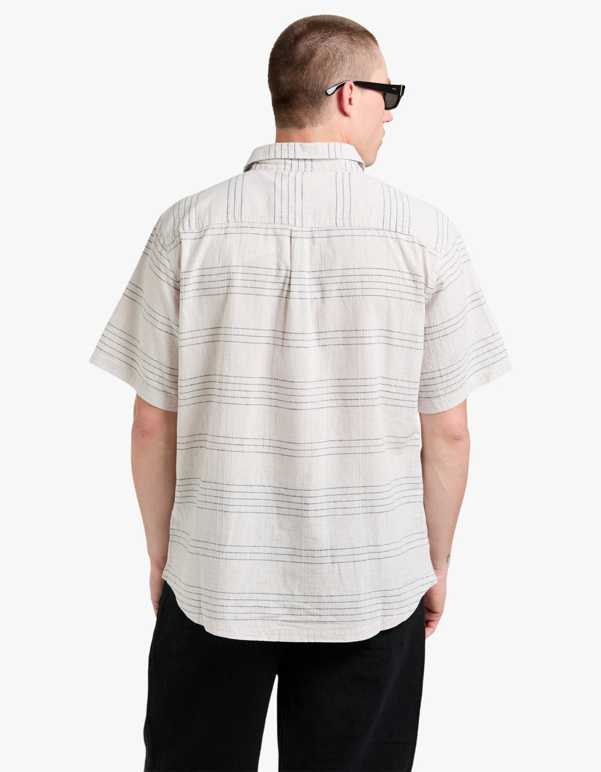 Hemp Shirt - White Multi