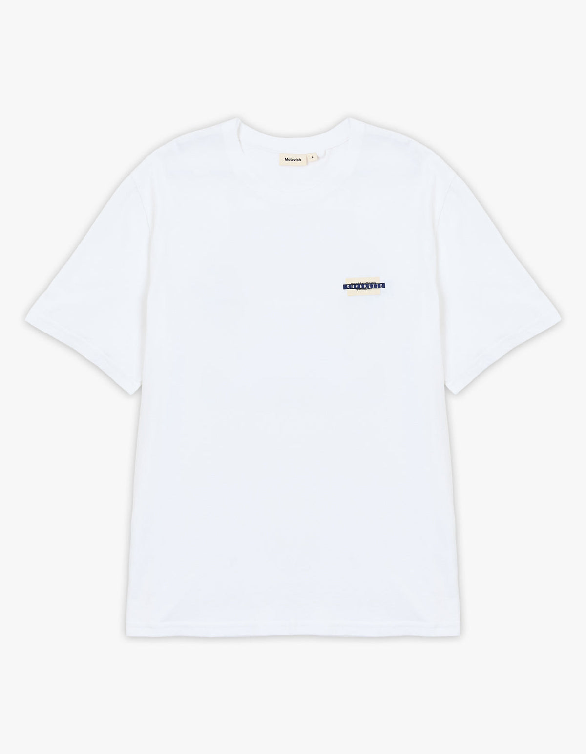 McTavish X Superette Shops Tee - White