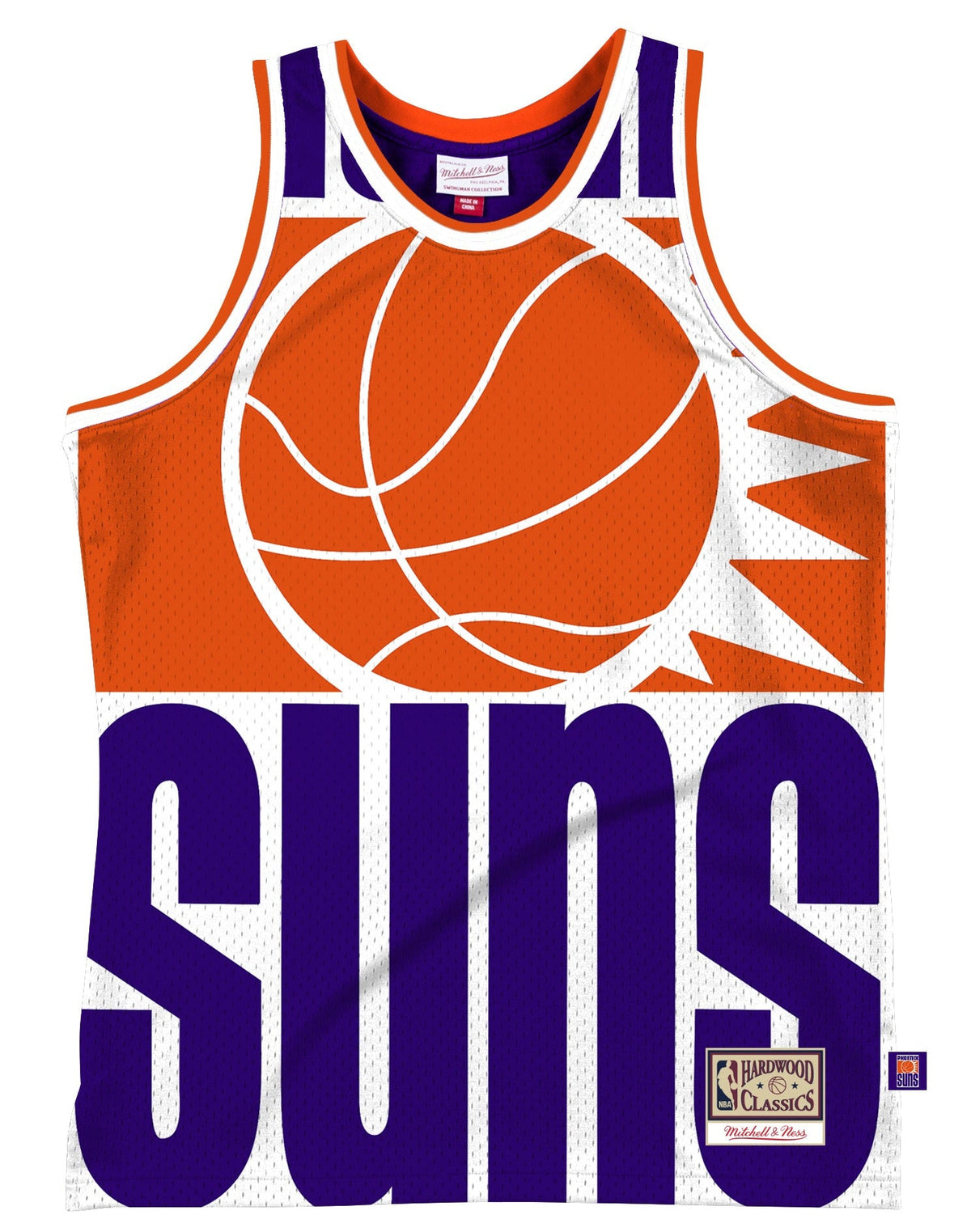 Men's Phoenix Suns Mitchell & Ness Purple Hardwood Classics Blown Out Fashion Jersey