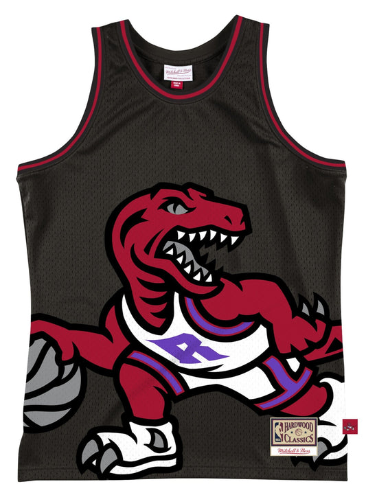 Men's Toronto Raptors Mitchell & Ness Black Hardwood Classics Blown Out Fashion Jersey