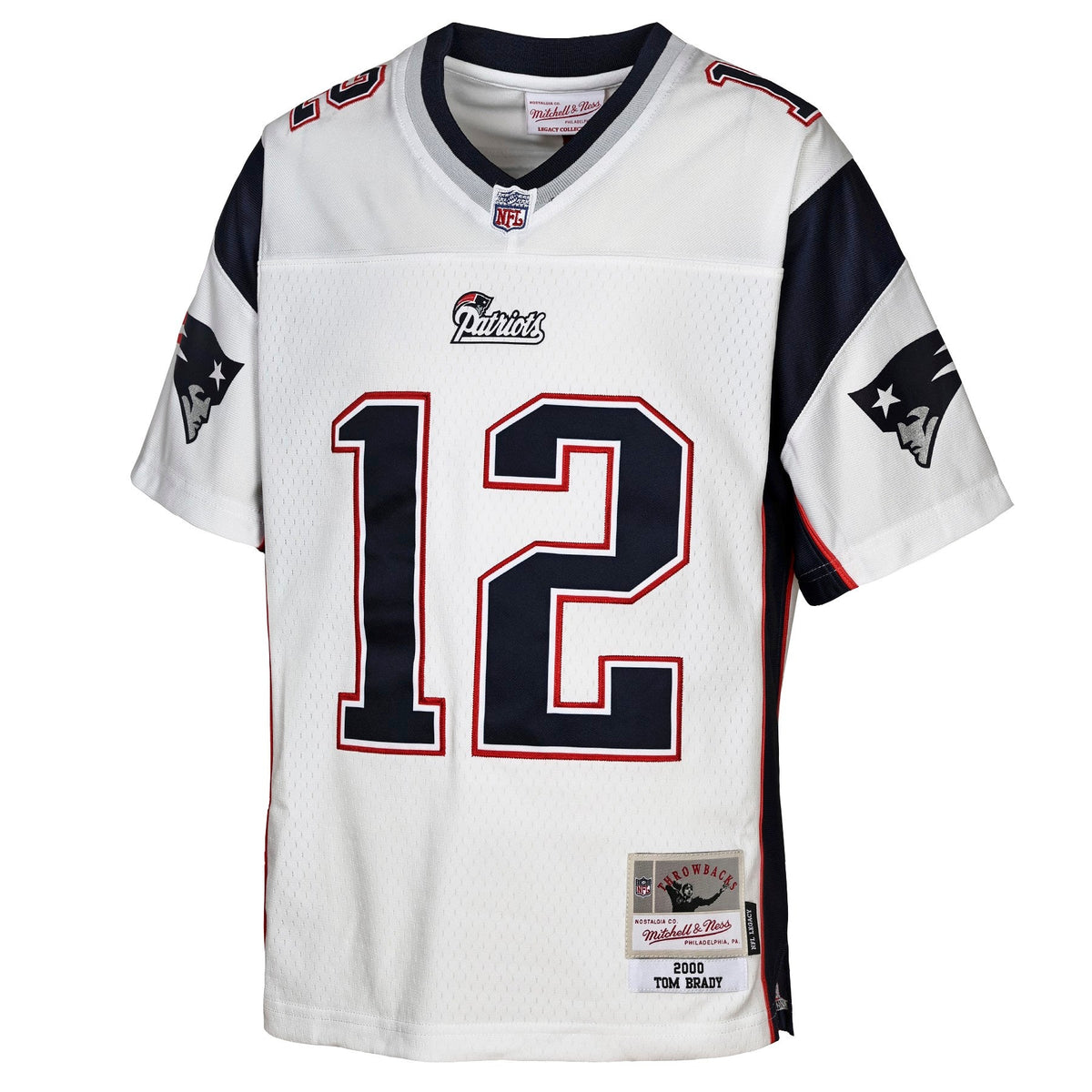 Youth New England Patriots Tom Brady Mitchell & Ness Navy Retired Player Vintage Replica Jersey