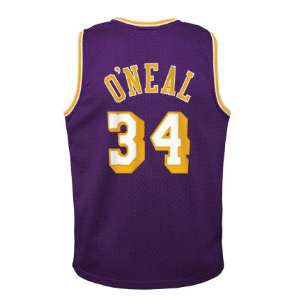 Youth Los Angeles Lakers Shaquille O`Neal Mitchell & Ness Purple 1996-97 Hardwood Classics Swingman Jersey