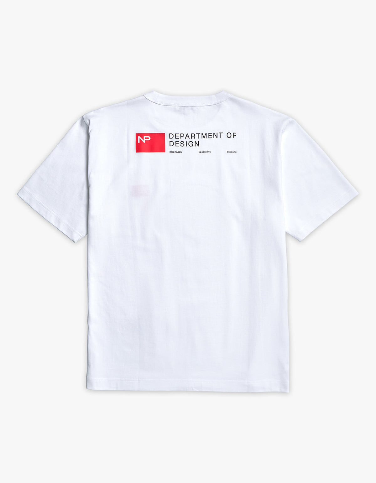 Holger Organic Department Print T Shirt - White