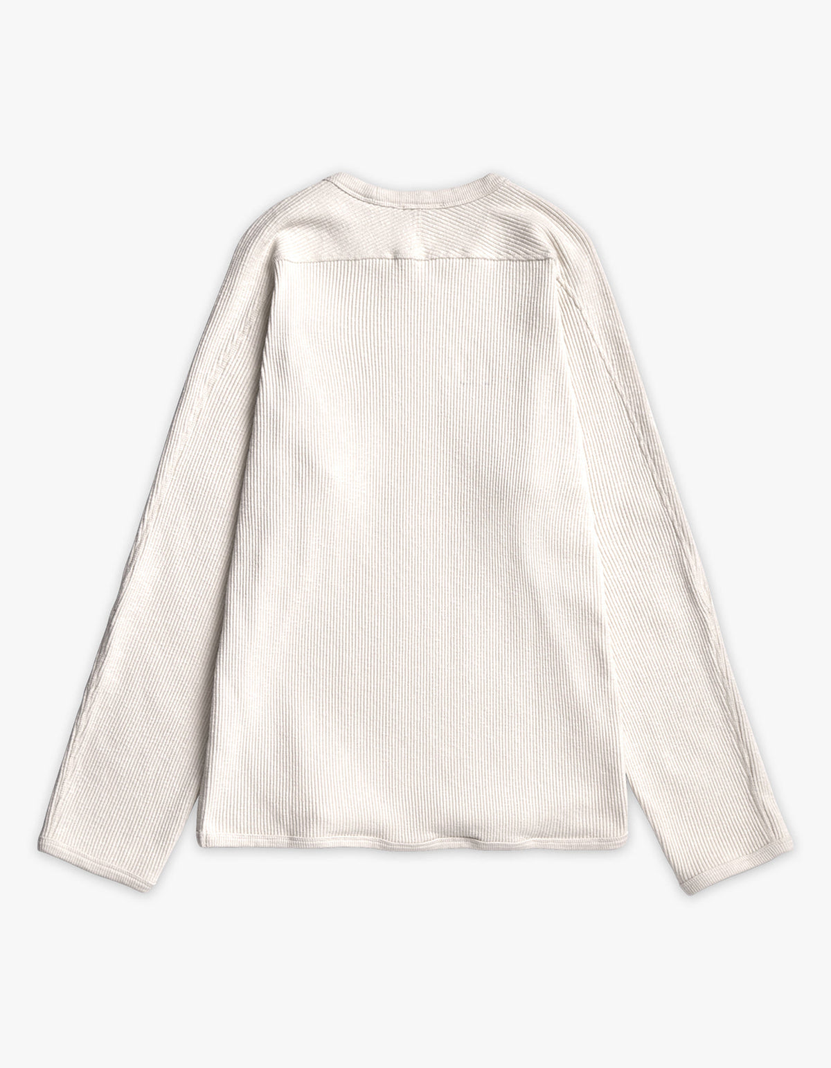 Eske Military Rib L/S T Shirt - Ecru