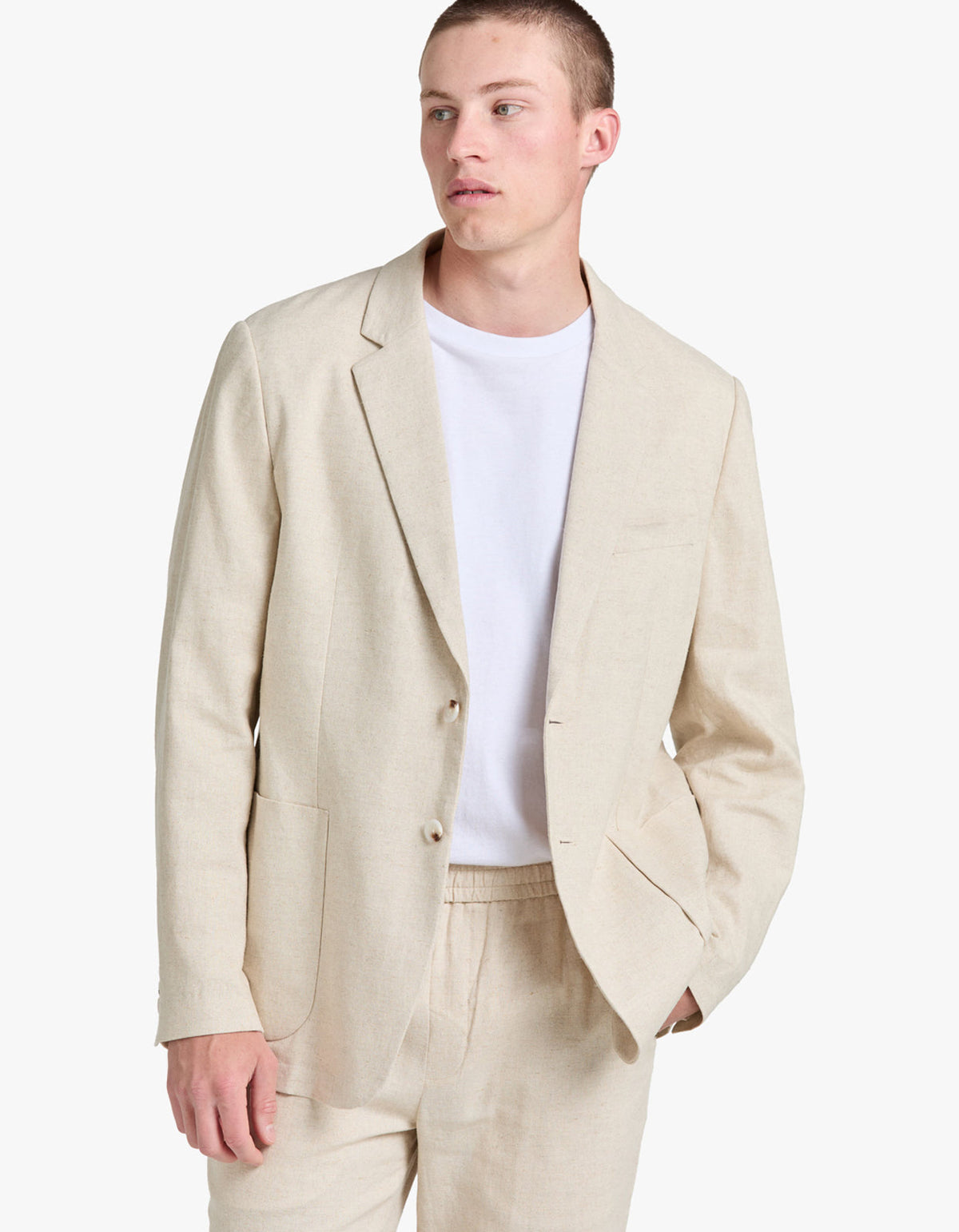 Frank Linen Blazer - Oat