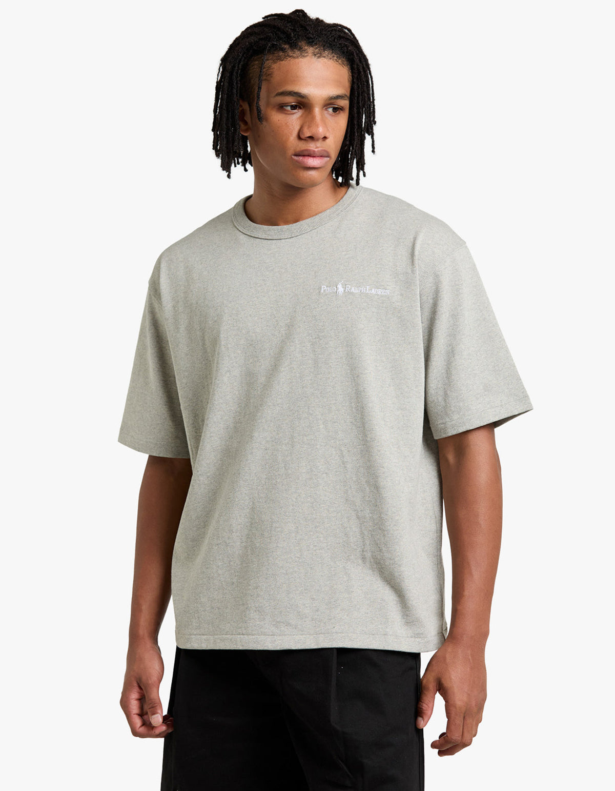 Relaxed Fit Logo Jersey T Shirt - Dark Sport Heather