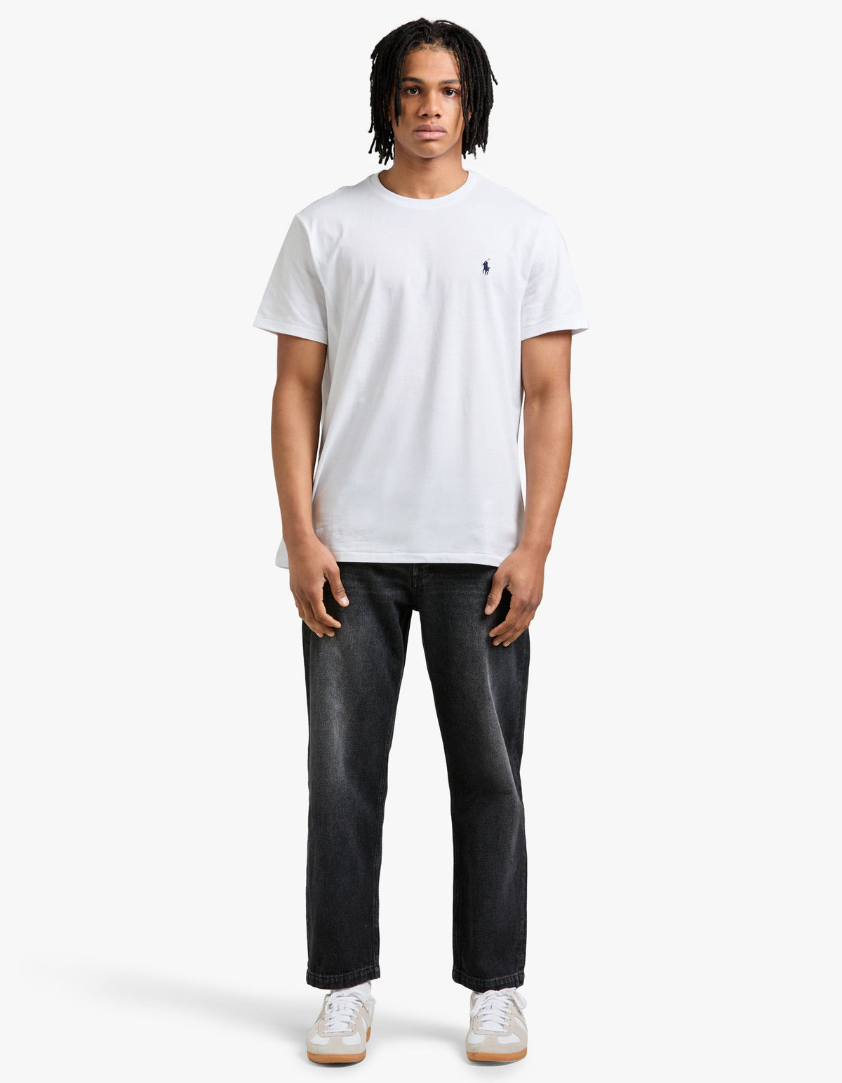 Custom Slim Fit Crew Neck T Shirt - White