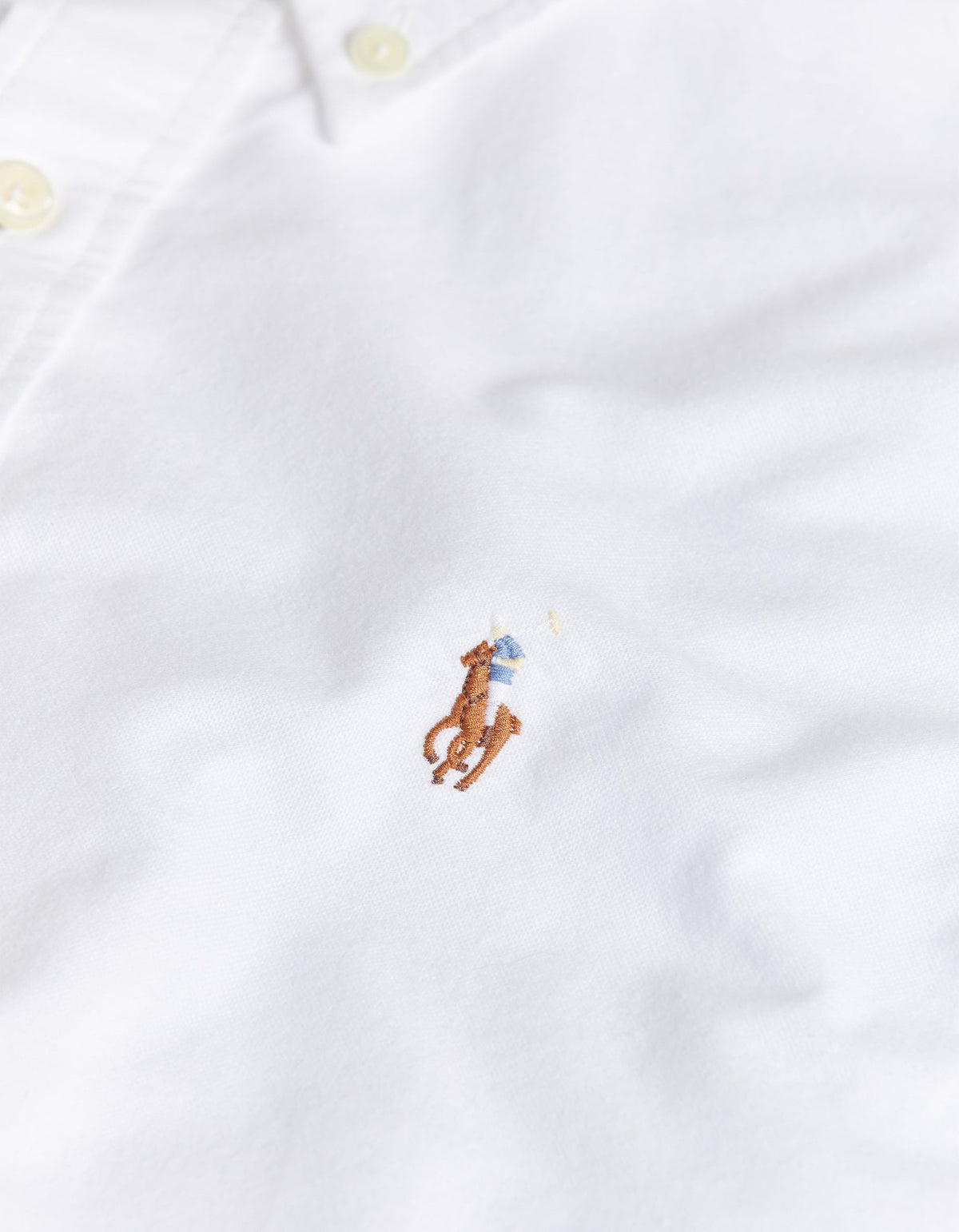 Custom Fit Oxford Shirt - White
