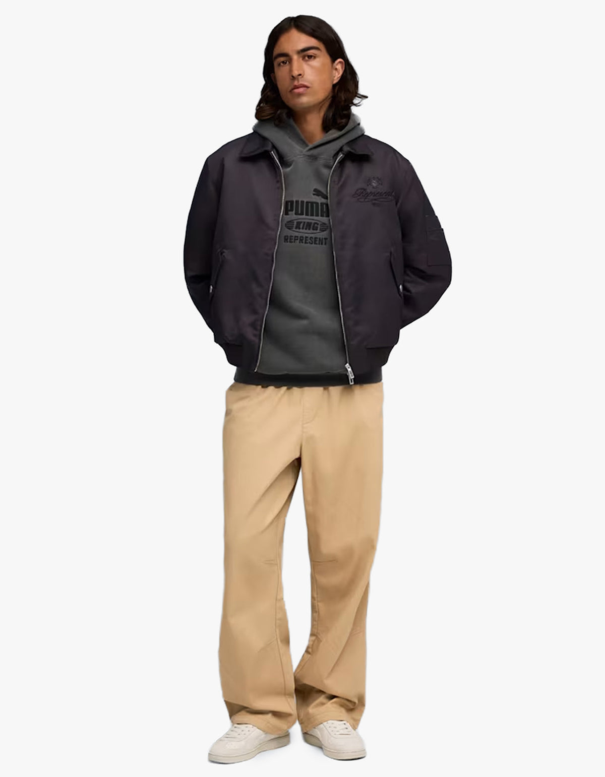 Puma X REPRESENT Graphic Hoodie - Flat Dark Gray