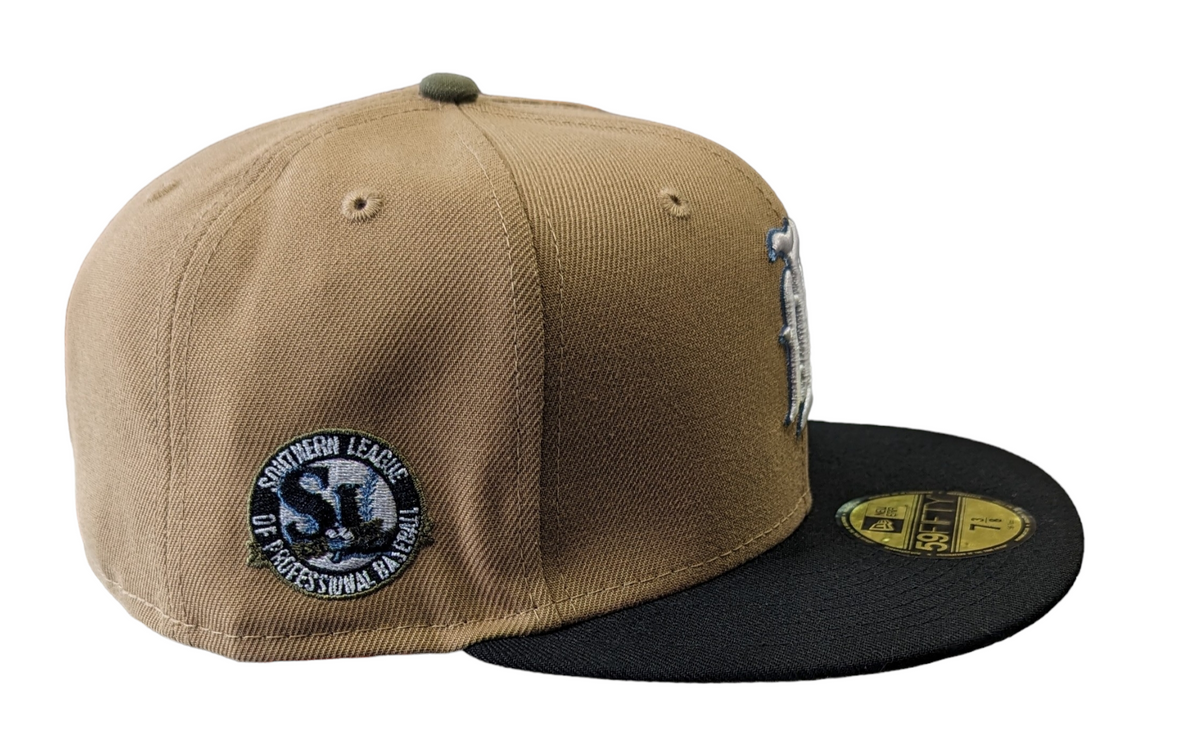 Birmingham Barons "Biff" New Era Southern League Khaki/Black/Olive 59FIFTY Fitted Hat