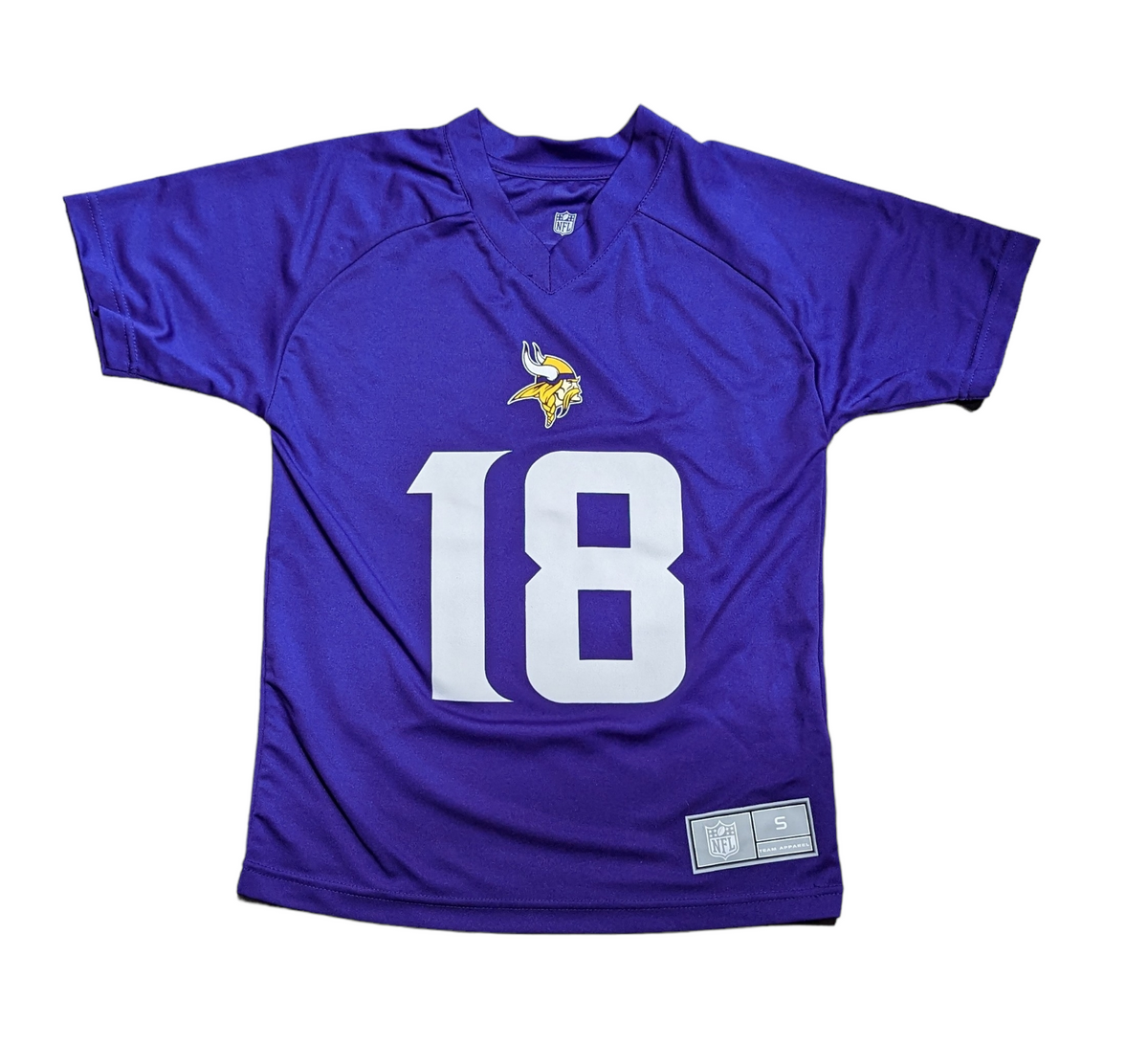 Youth Justin Jefferson Minnesota Vikings Purple Performance Jersey Tee