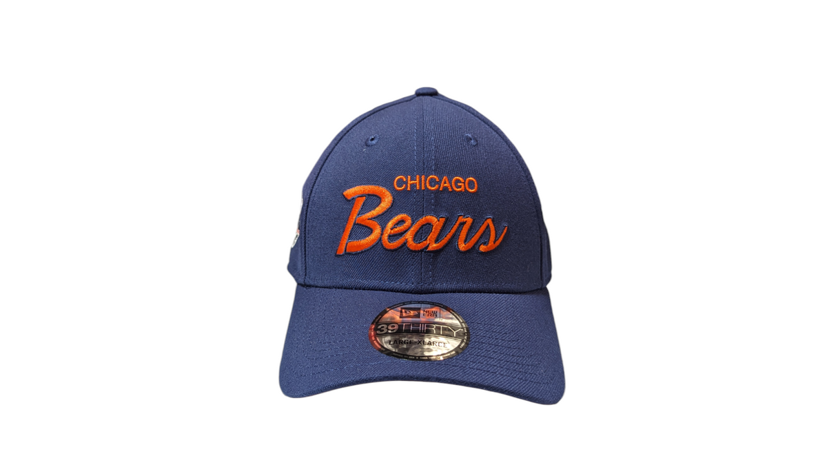 Chicago Bears New Era Super Bowl XX Griswold Navy 39THIRTY Flex Hat