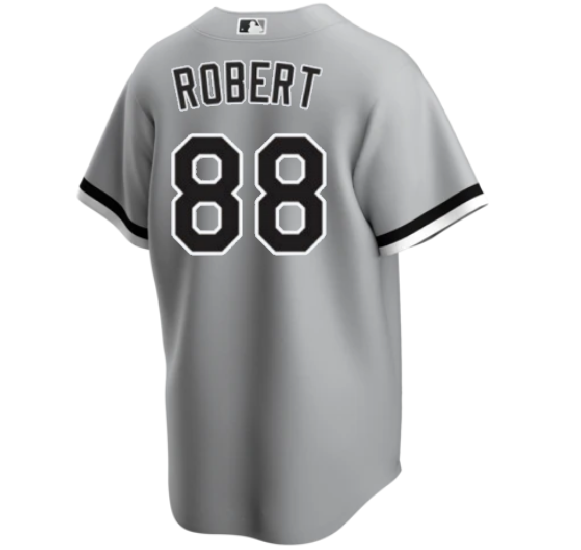Men's Luis Robert Chicago White Sox Nike Gray Road Replica Team Jersey