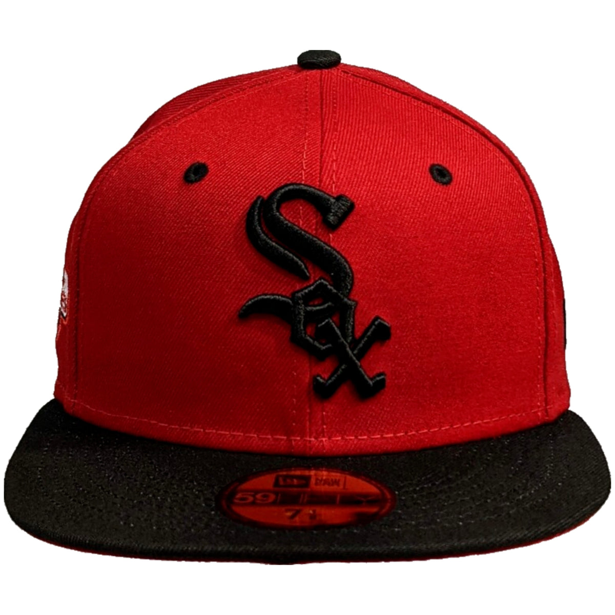 Men's Chicago White Sox New Era 2005 World Series Side Patch 2 Tone Red and Black 59FIFTY Fitted Hat