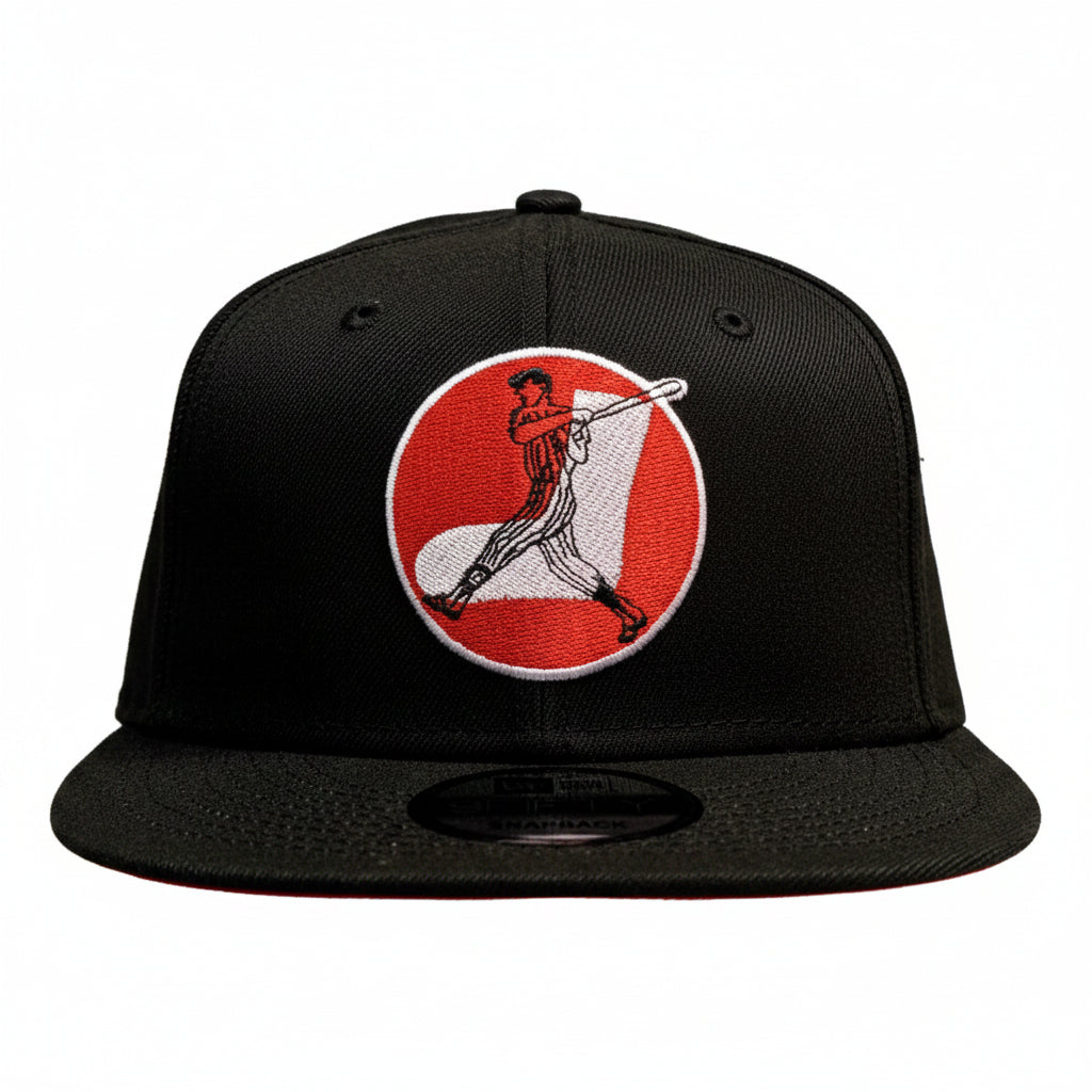 Mens Chicago White Sox New Era Black Cooperstown Collection 1960-1972 Logo 9FIFTY Snapback Hat