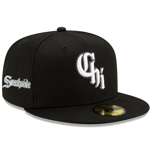 Men's Chicago White Sox New Era Black City Connect Southside 59FIFTY Fitted Hat