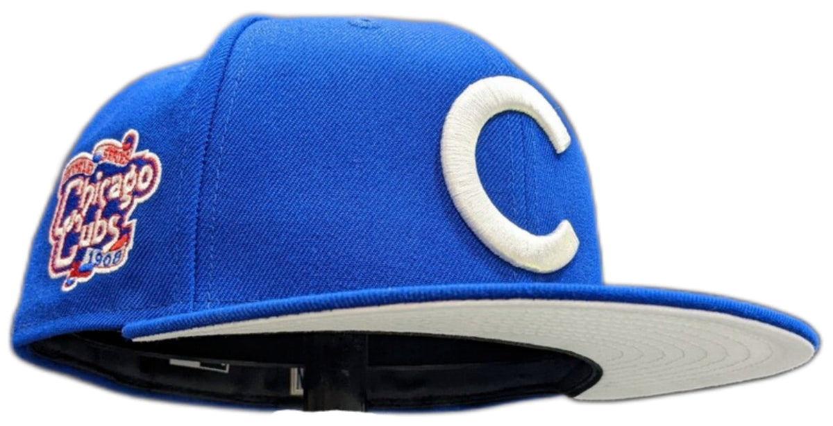 Chicago Cubs Royal 1908 World Series Champions New Era 59FIFTY Fitted Hat