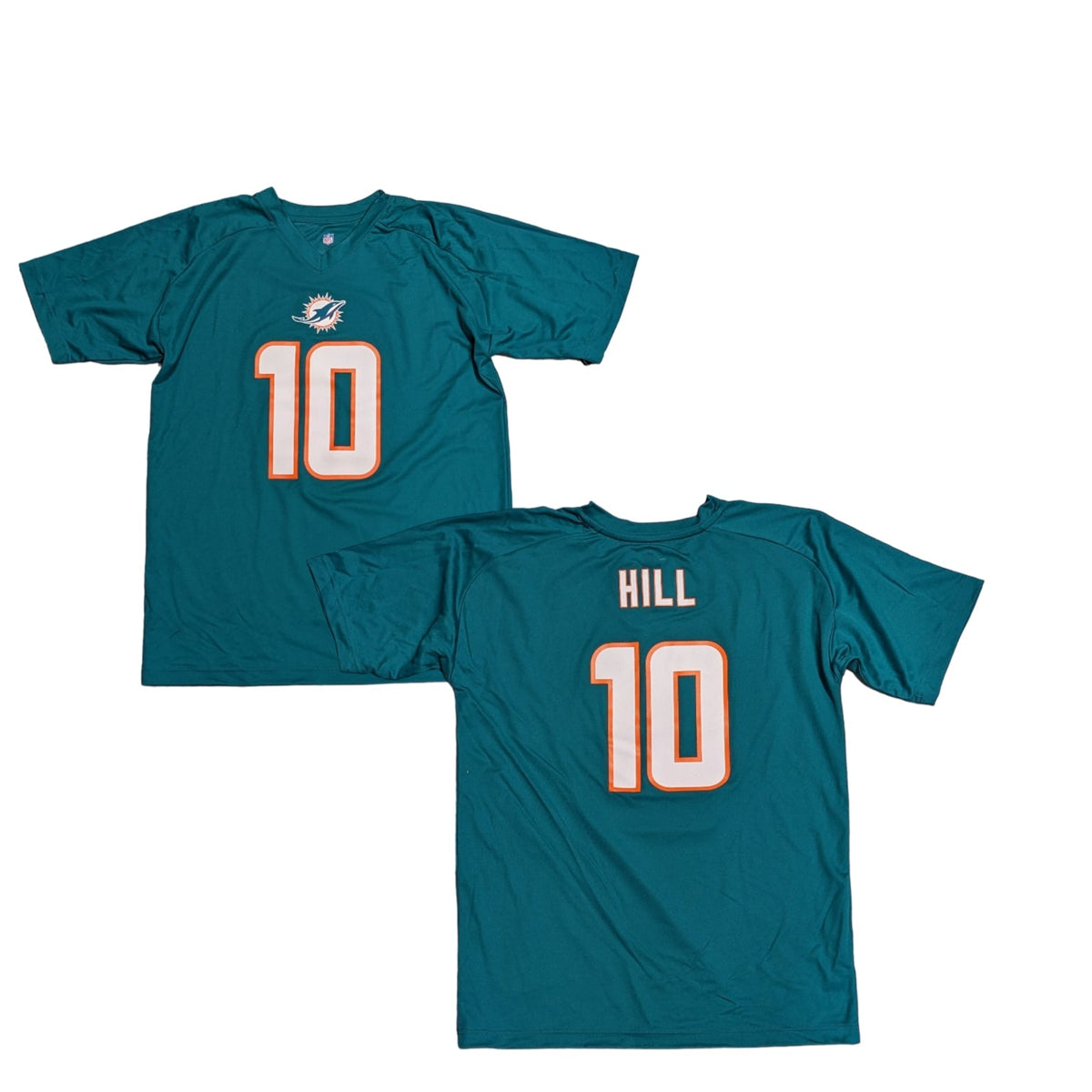 Youth Tyreek Hill Miami Dolphins Aqua Performance Jersey Tee