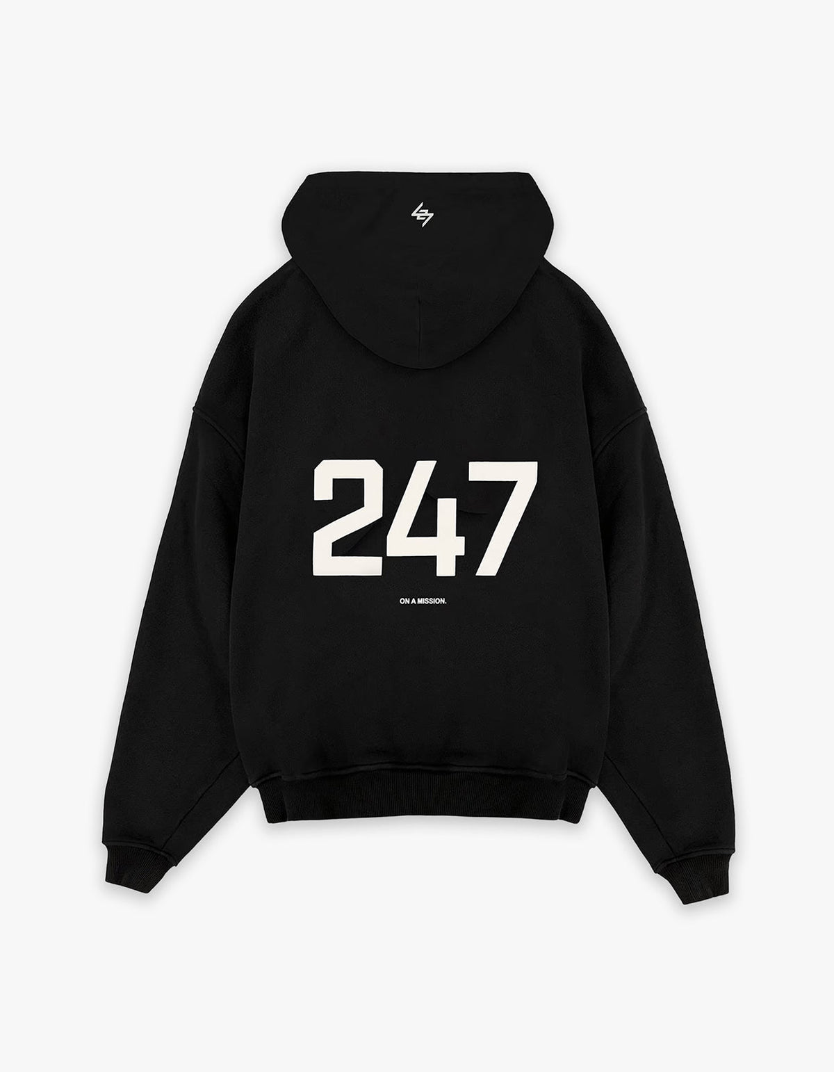 247 Oversized Hoodie - Jet Black
