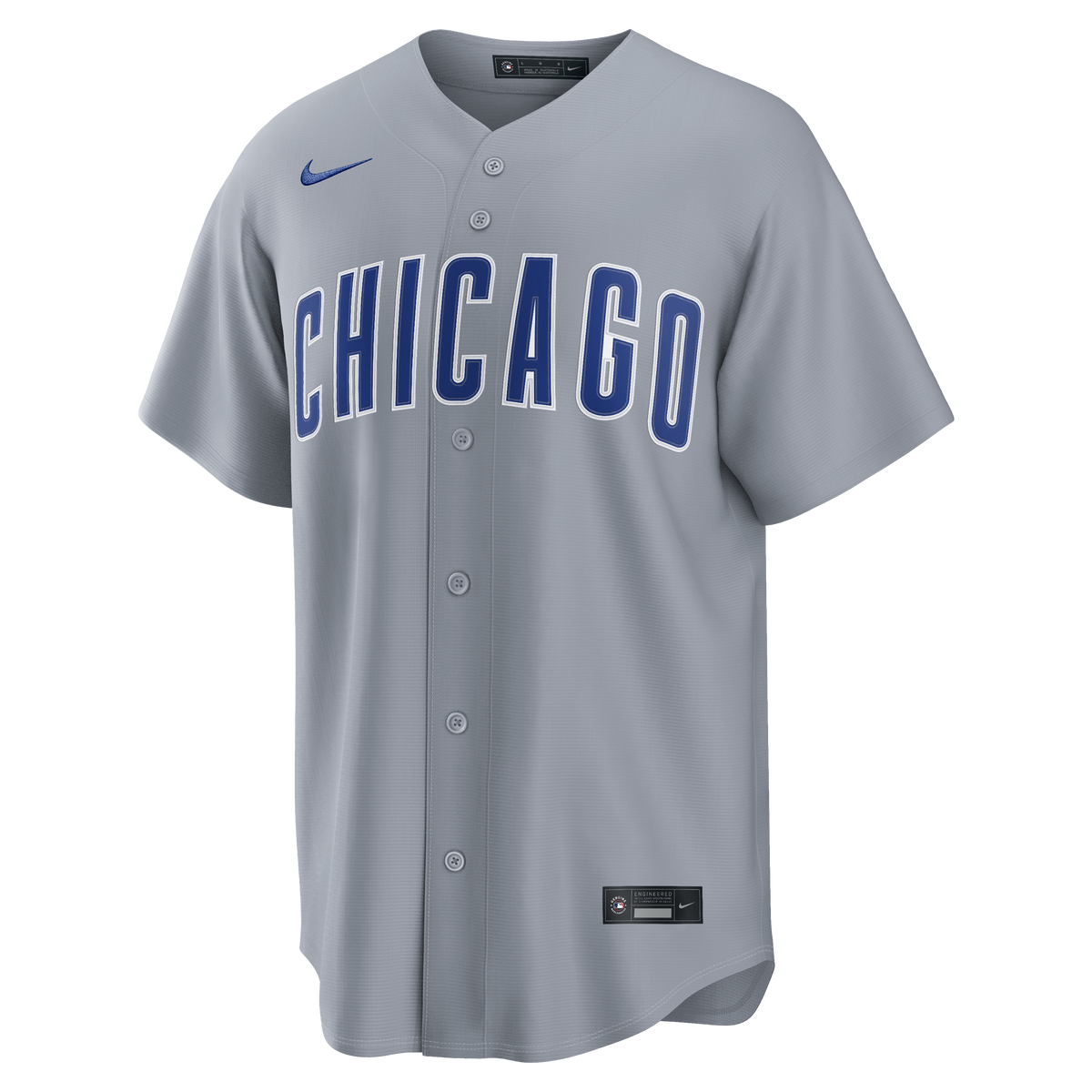 Men's Chicago Cubs Nike Gray Road Replica Blank Team Jersey