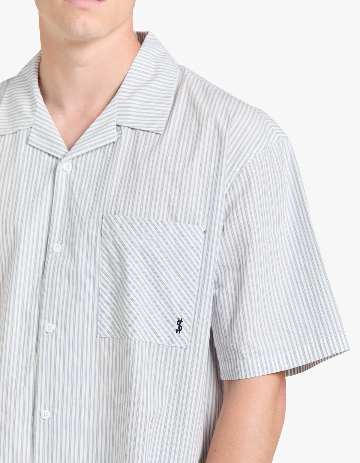 Diner S/S Shirt - Blue Stripe